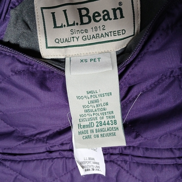 Ladies LL BEAN  Quilted Reversible Vest. Size Xs Petite. - Picture 5 of 6